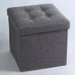 Modern Solid Color Cube Scratch Resistant Square Cube for Home Decor Grey 1 Piece Clearhalo 'furn' 'furn_ottomans_poufs' 'Furniture' 'Living Room Furniture' 'Ottomans & Poufs' 'ottomans_poufs' 6255111