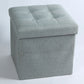 Modern Solid Color Cube Scratch Resistant Square Cube for Home Decor Light Blue 1 Piece Clearhalo 'furn' 'furn_ottomans_poufs' 'Furniture' 'Living Room Furniture' 'Ottomans & Poufs' 'ottomans_poufs' 6255124