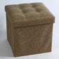 Modern Solid Color Cube Scratch Resistant Square Cube for Home Decor Khaki 1 Piece Clearhalo 'furn' 'furn_ottomans_poufs' 'Furniture' 'Living Room Furniture' 'Ottomans & Poufs' 'ottomans_poufs' 6255127