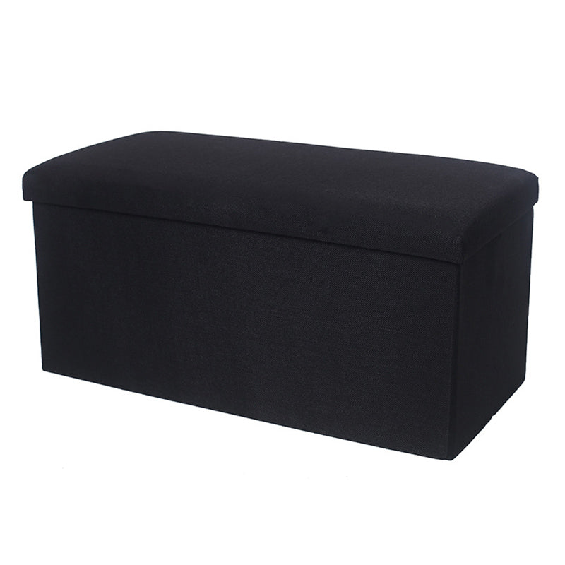 Modern Tear Resistant Cotton Cube Solid Color Square Cube for Drawing Room Black 1 Piece Clearhalo 'furn' 'furn_ottomans_poufs' 'Furniture' 'Living Room Furniture' 'Ottomans & Poufs' 'ottomans_poufs' 6255207