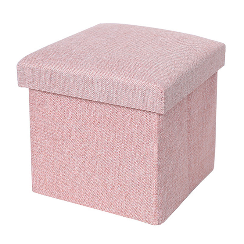 Modern Tear Resistant Cotton Cube Solid Color Square Cube for Drawing Room Pink 1 Piece Clearhalo 'furn' 'furn_ottomans_poufs' 'Furniture' 'Living Room Furniture' 'Ottomans & Poufs' 'ottomans_poufs' 6255219