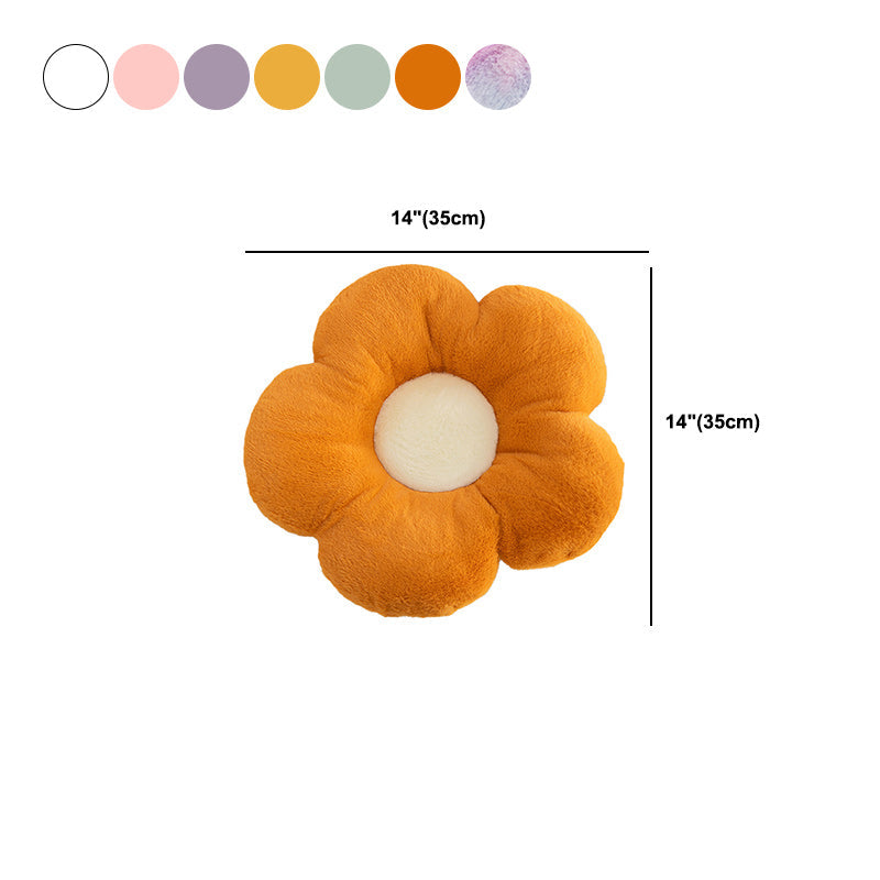 Contemporary Pouf Ottoman Velvet Upholstered Tear Resistant Flower Shape Ottoman Clearhalo 'furn' 'furn_ottomans_poufs' 'Furniture' 'Living Room Furniture' 'Ottomans & Poufs' 'ottomans_poufs' 6255278