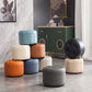 Modern Pouf Ottoman Faux Leather Upholstered Tufted Solid Color Cylinder Shape Ottoman Clearhalo 'furn' 'furn_ottomans_poufs' 'Furniture' 'Living Room Furniture' 'Ottomans & Poufs' 'ottomans_poufs' 6255301