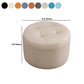 Modern Pouf Ottoman Faux Leather Upholstered Tufted Solid Color Cylinder Shape Ottoman Clearhalo 'furn' 'furn_ottomans_poufs' 'Furniture' 'Living Room Furniture' 'Ottomans & Poufs' 'ottomans_poufs' 6255320