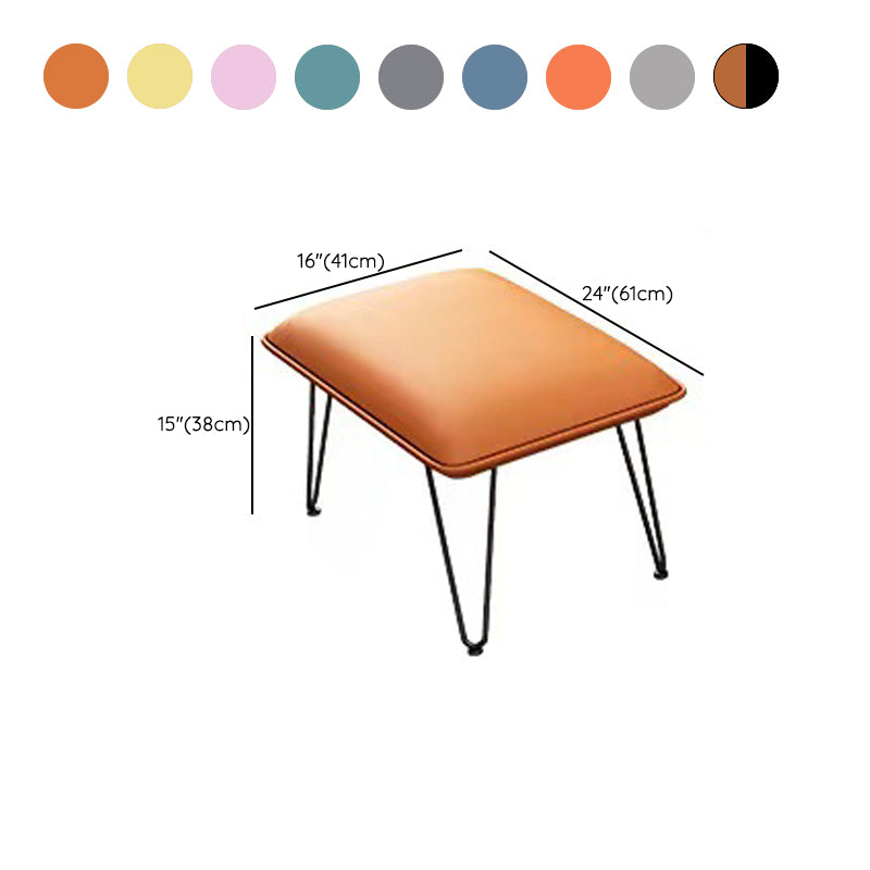 Chaise de planeur moderne coussins de couleur pure chaise à bascule avec les jambes sombres