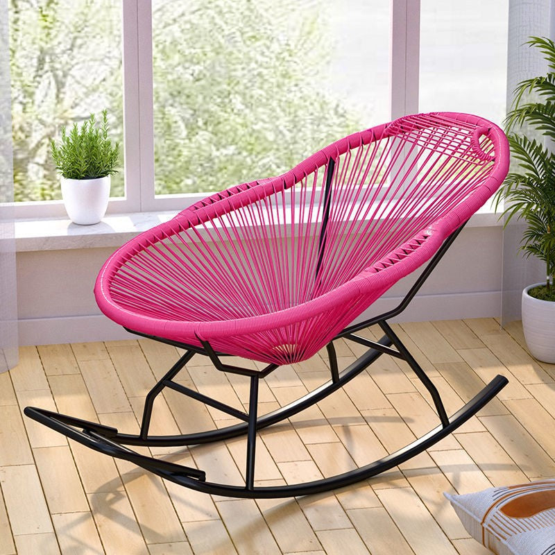 Chaise à bascule en osier contemporain Bloc de rocker intérieure