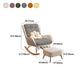 Modern Style Rocking Chair Metal Frame Doll Cotton Filling Cushion Wingback Rocker Chair Clearhalo 'Chairs & Seating' 'furn' 'furn_rocking_chairs' 'Furniture' 'Living Room Furniture' 'Rocking Chairs' 'rocking_chairs' 6256168