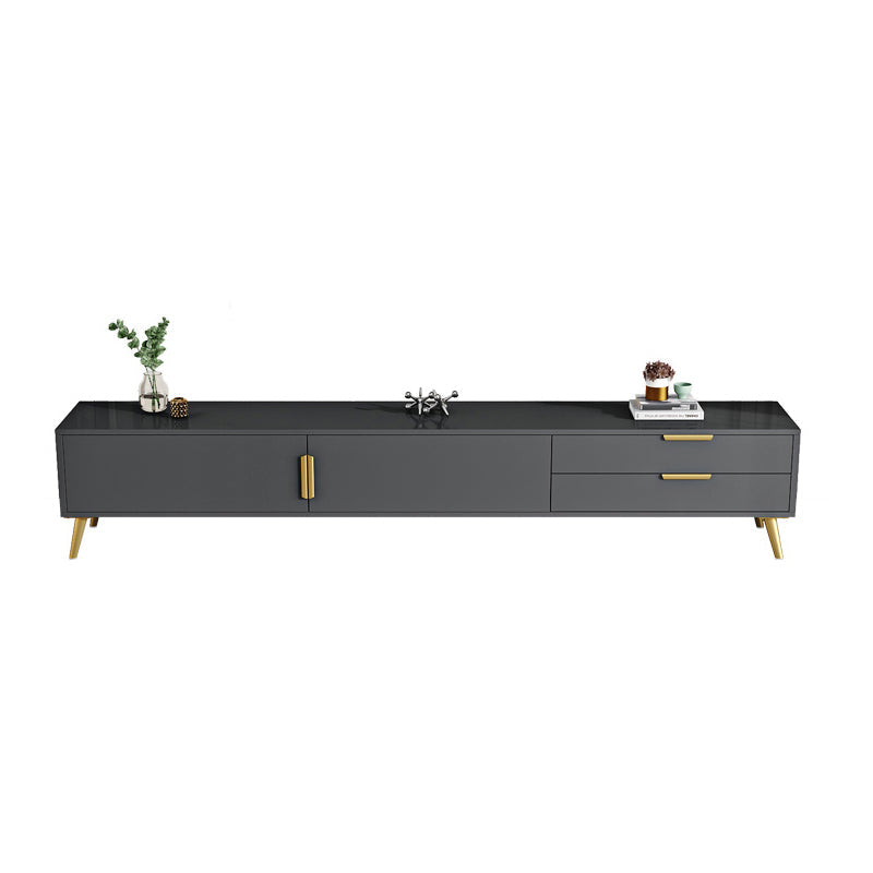 Faux Wood TV Console Contemporary TV Media Stand with Drawers Clearhalo 'furn' 'furn_tv_stands_entertainment_centers' 'Furniture' 'Living Room Furniture' 'TV Stands & Entertainment Centers' 'TV Stands & Media Storage Furniture' 'tv_stands_entertainment_centers' 6256292