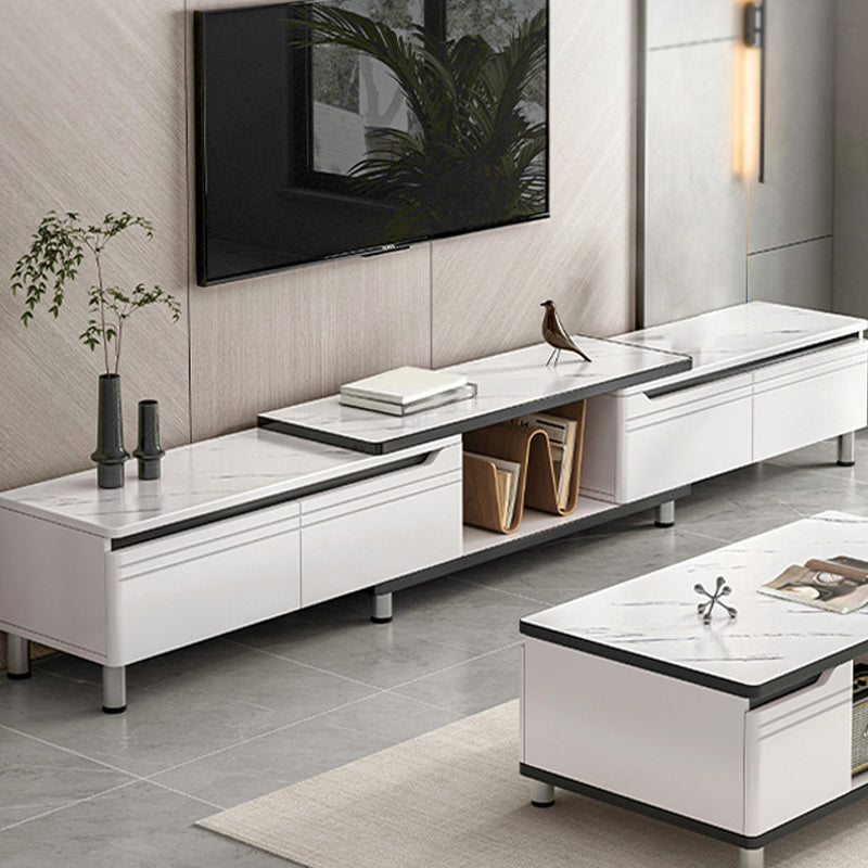 Modern Enclosed Storage TV Stand Engineered Wood TV Console with Sliding Storage Clearhalo 'furn' 'furn_tv_stands_entertainment_centers' 'Furniture' 'Living Room Furniture' 'TV Stands & Entertainment Centers' 'TV Stands & Media Storage Furniture' 'tv_stands_entertainment_centers' 6256309