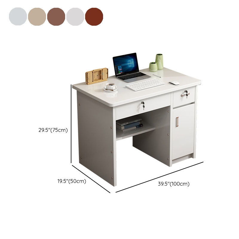 29 "H Écriture rectangulaire avec des tiroirs de verrouillage bureau de bureau