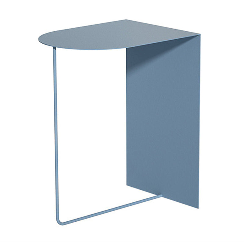 Iron Accent Table Nightstand Contemporary Bedside Cabinet ,19.7" Tall Blue 1 Piece Clearhalo 'Bedroom Furniture' 'furn' 'furn_night_stand' 'Furniture' 'night_stand' 'Nightstands' 6256490