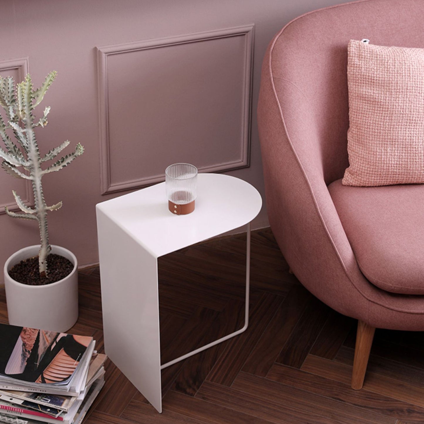 Iron Accent Table Nightstand Contemporary Bedside Cabinet ,19.7" Tall Clearhalo 'Bedroom Furniture' 'furn' 'furn_night_stand' 'Furniture' 'night_stand' 'Nightstands' 6256502