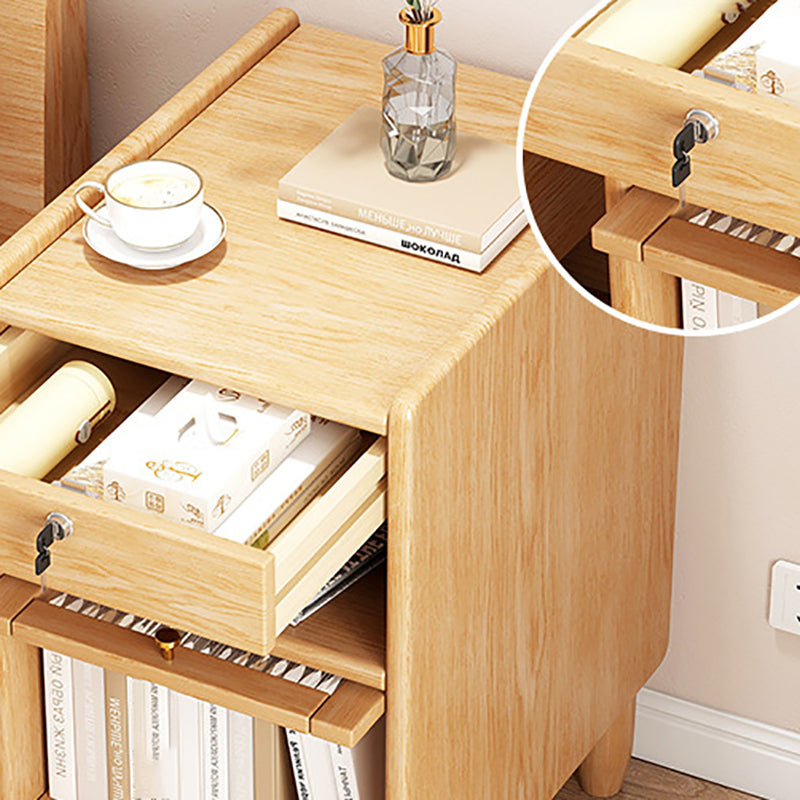 1 Drawer Contemporary Night Table 1 Door Nightstand with Legs ,21.7" Tall Clearhalo 'Bedroom Furniture' 'furn' 'furn_night_stand' 'Furniture' 'night_stand' 'Nightstands' 6256552