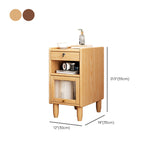 1 Drawer Contemporary Night Table 1 Door Nightstand with Legs ,21.7" Tall Clearhalo 'Bedroom Furniture' 'furn' 'furn_night_stand' 'Furniture' 'night_stand' 'Nightstands' 6256565
