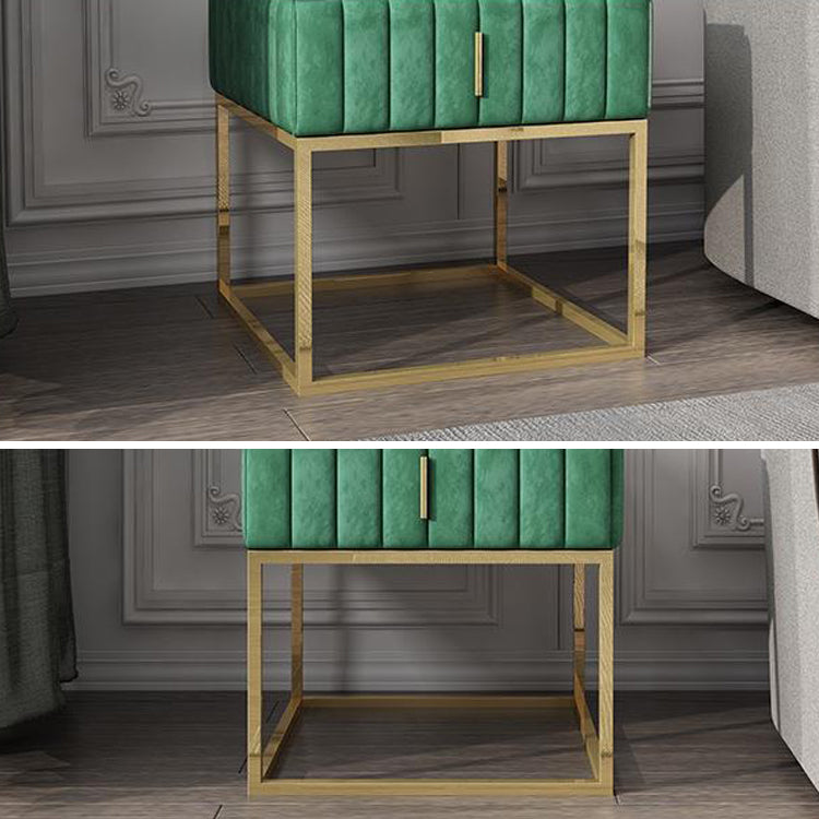 16"W X 20"H Modern Night Table Stone Accent Table Nightstand with 1-drawer Clearhalo 'Bedroom Furniture' 'furn' 'furn_night_stand' 'Furniture' 'night_stand' 'Nightstands' 6256632