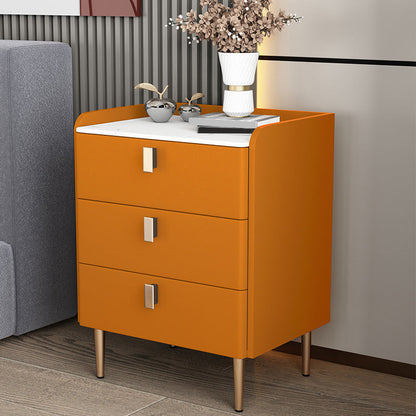 Comodini moderni da 20 "W 24,5" H comodino in pietra con 3-cassetti