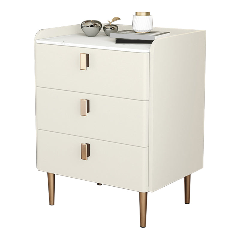 Comodini moderni da 20 "W 24,5" H comodino in pietra con 3-cassetti