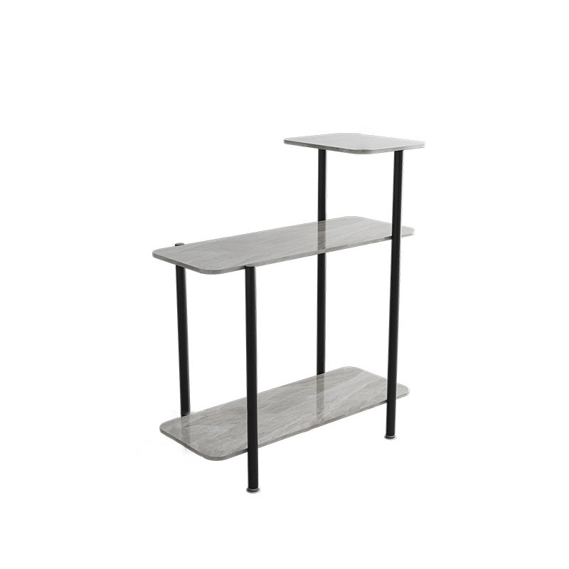 Contemporary Rectangular Side Table Slate Top 4 Legs End Table Gray 1 Clearhalo 'Coffee & Accent Tables' 'End & Side Tables' 'end_side_tables' 'furn' 'furn_end_side_tables' 'Furniture' 'Living Room Furniture' 6256847