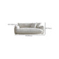 Modern 28.74" H Wool Recessed Arm Sofa in White for Living Room