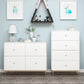 Wood 4 - Drawer Accent Chest Modern 34.6-Inch High Simple Storage Chest