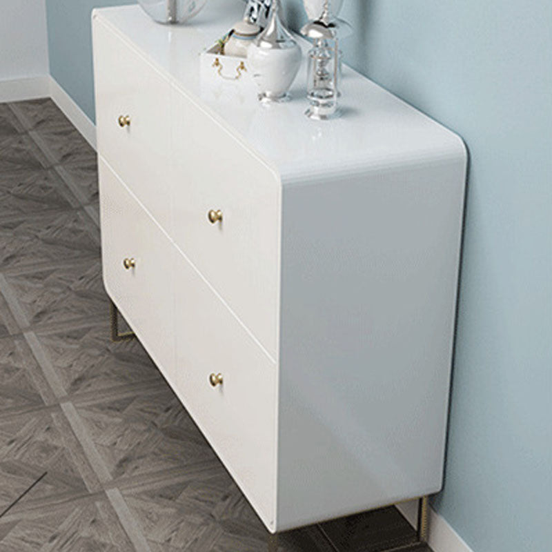 Wood 4 - Drawer Accent Chest Modern 34.6-Inch High Simple Storage Chest