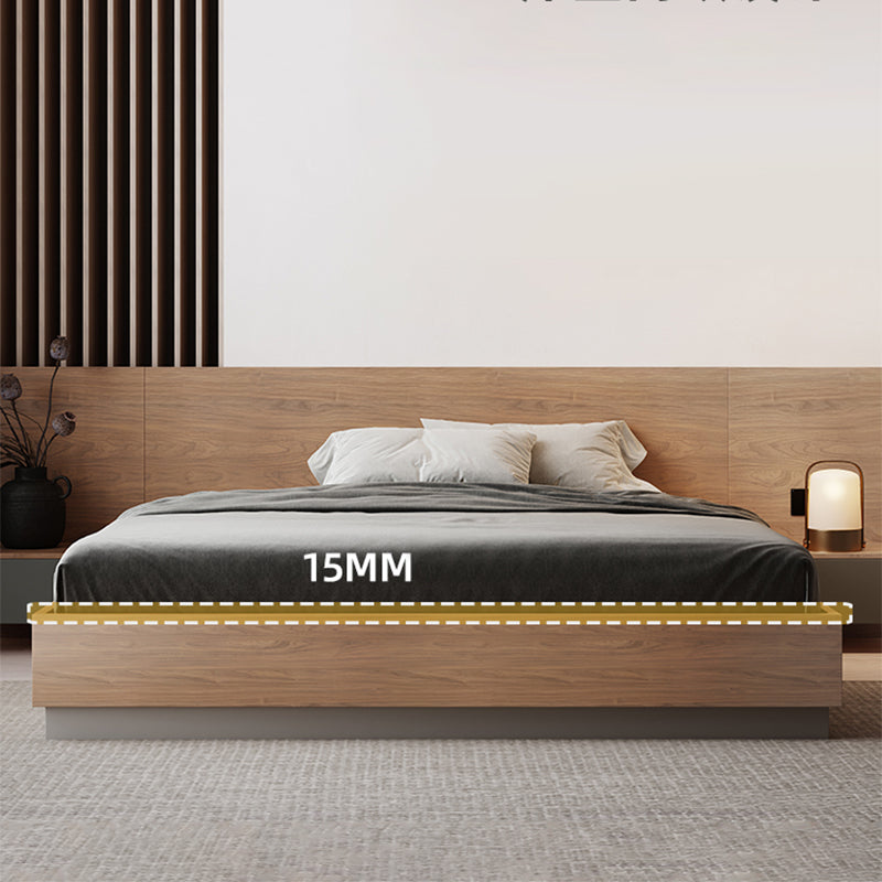 Rechteckige Panel Plattform Bettrahmen natürliches Standardbett mit Schubladen