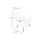 Akzentstuhl 24,80 "L x 24.40" W x 36,61 "H Lounge Stuhl für Wohnzimmer