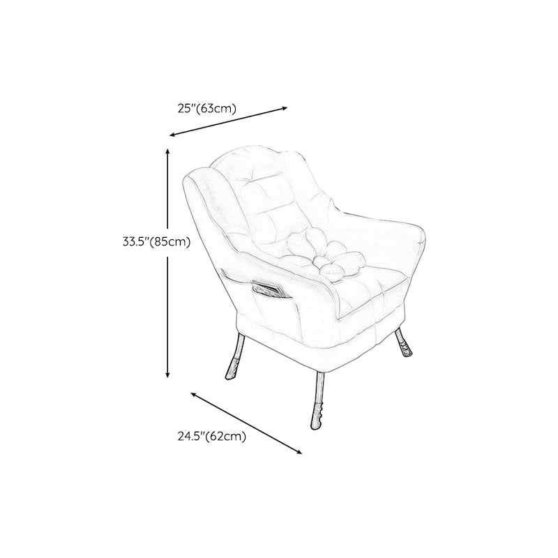 Akzentstuhl 24,80 "L x 24.40" W x 36,61 "H Lounge Stuhl für Wohnzimmer