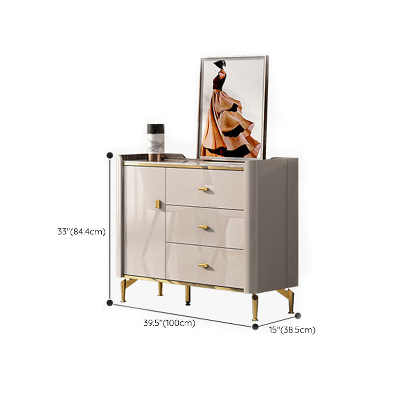 Cassettiera portaoggetti moderna in pietra da 15,02 pollici