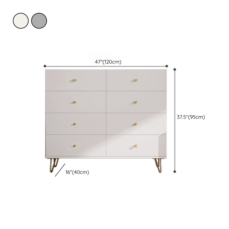 Cassettiera Glam per camera da letto in legno ingegnerizzato da 40,6 cm di larghezza con cassetti