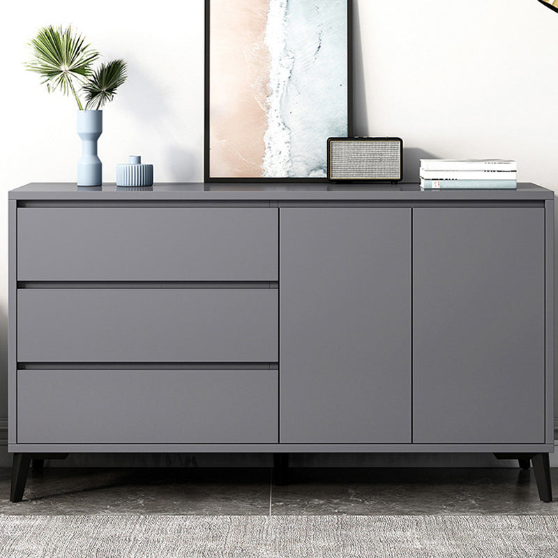 Cofre de almacenamiento de madera fabricado con cómoda moderna de 15,6 pulgadas W