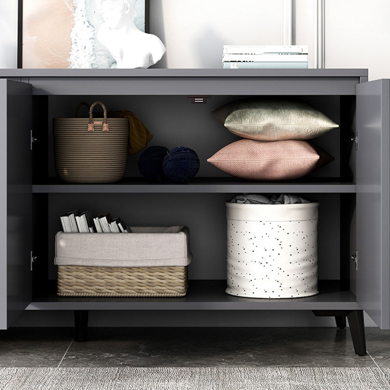 Cofre de almacenamiento de madera fabricado con cómoda moderna de 15,6 pulgadas W