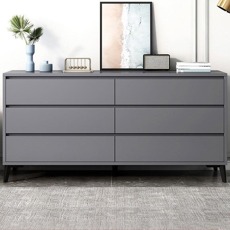 Cofre de almacenamiento de madera fabricado con cómoda moderna de 15,6 pulgadas W