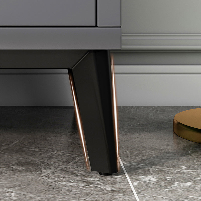 Cofre de almacenamiento de madera fabricado con cómoda moderna de 15,6 pulgadas W