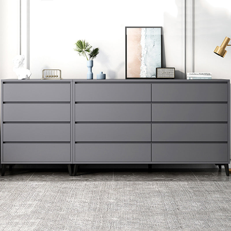 Cofre de almacenamiento de madera fabricado con cómoda moderna de 15,6 pulgadas W