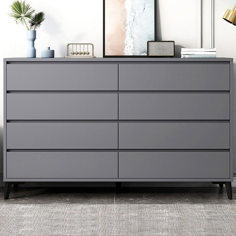 Cofre de almacenamiento de madera fabricado con cómoda moderna de 15,6 pulgadas W