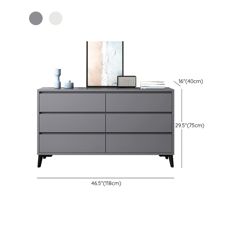 Cofre de almacenamiento de madera fabricado con cómoda moderna de 15,6 pulgadas W