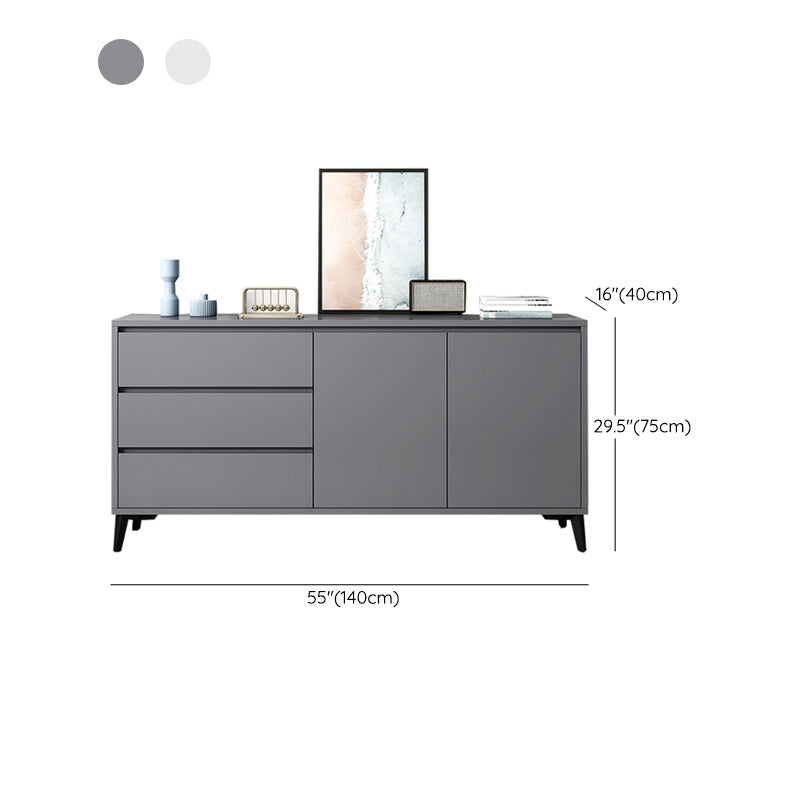 Cofre de almacenamiento de madera fabricado con cómoda moderna de 15,6 pulgadas W
