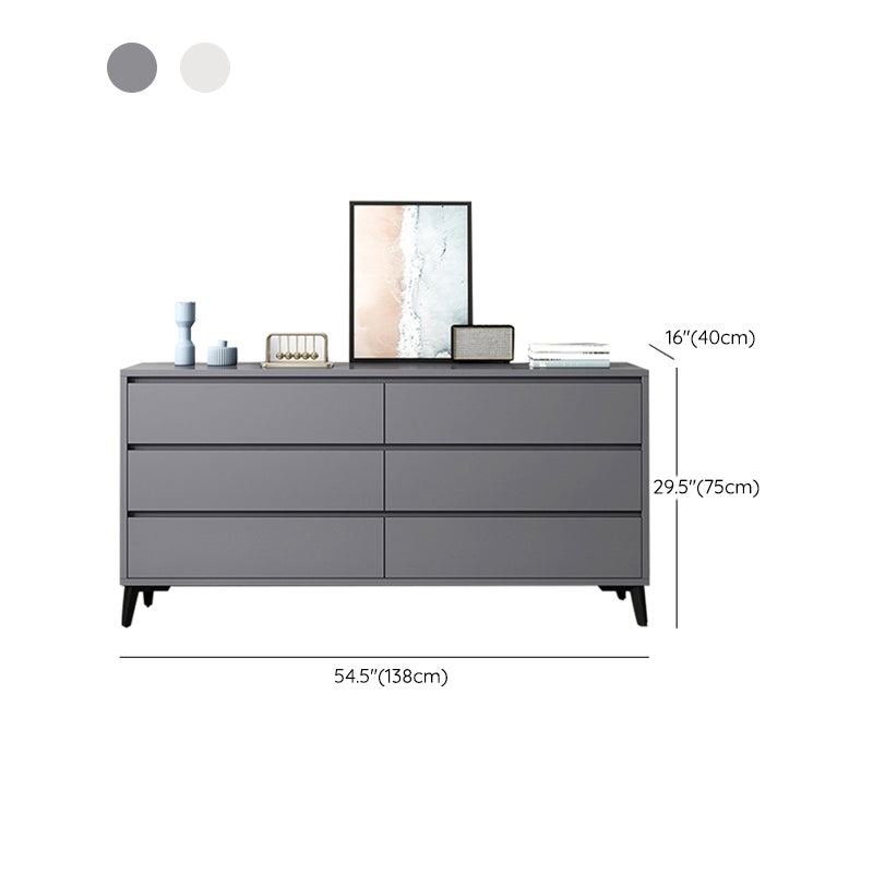 Cofre de almacenamiento de madera fabricado con cómoda moderna de 15,6 pulgadas W