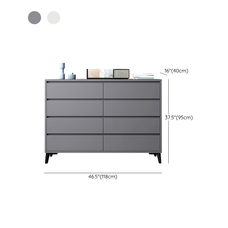 Cofre de almacenamiento de madera fabricado con cómoda moderna de 15,6 pulgadas W