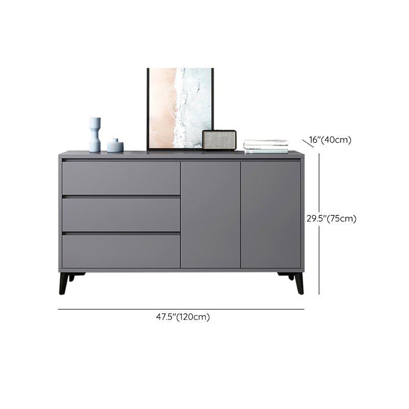 Cofre de almacenamiento de madera fabricado con cómoda moderna de 15,6 pulgadas W