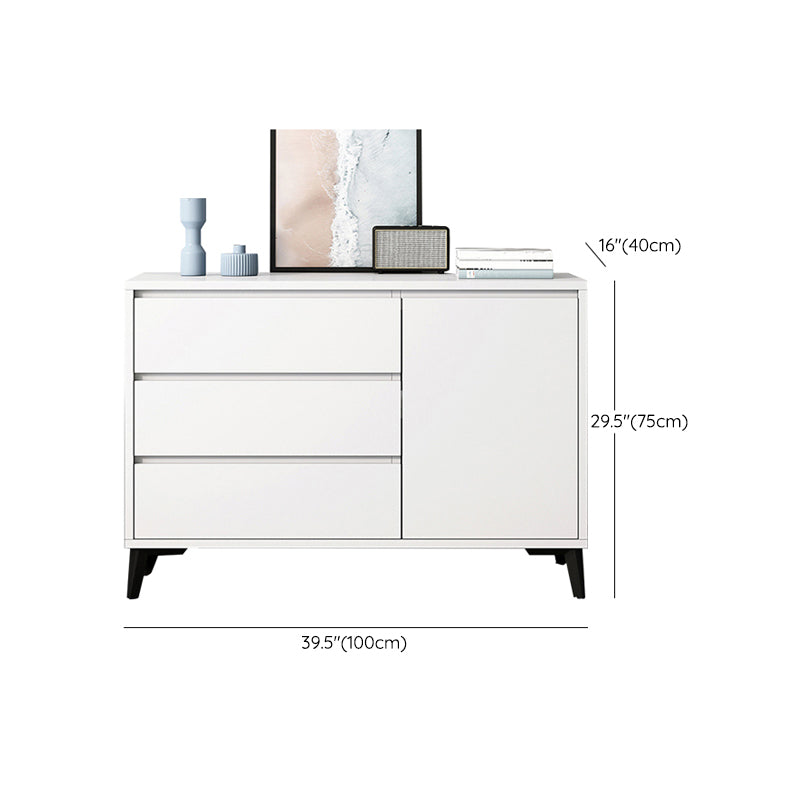 Cofre de almacenamiento de madera fabricado con cómoda moderna de 15,6 pulgadas W