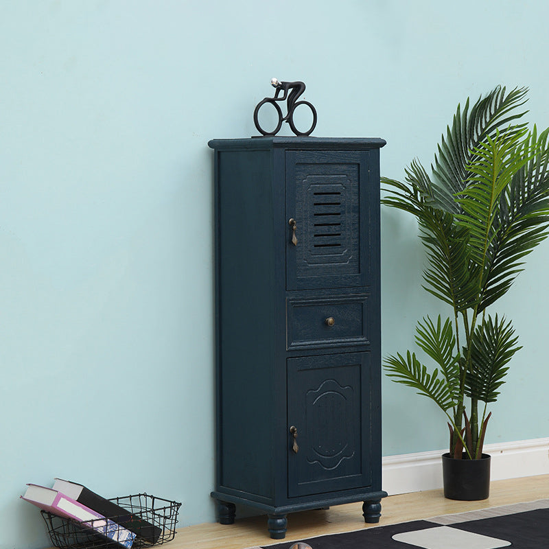 Coffre de rangement en bois pour chambre à coucher nautique Coffre vertical de 12 po de largeur avec tiroirs