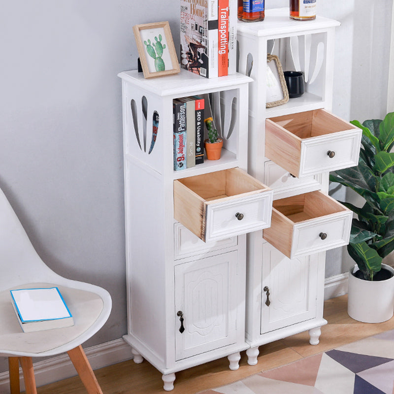 Coffre de rangement en bois pour chambre à coucher nautique Coffre vertical de 12 po de largeur avec tiroirs