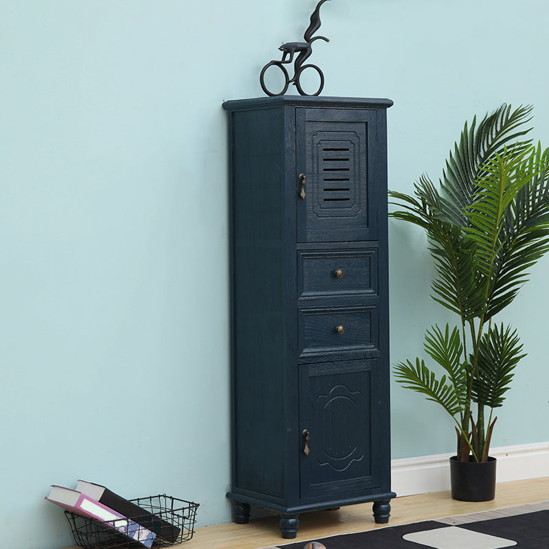 Coffre de rangement en bois pour chambre à coucher nautique Coffre vertical de 12 po de largeur avec tiroirs