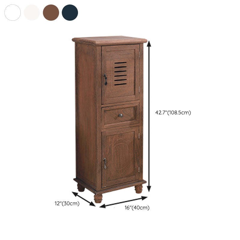 Coffre de rangement en bois pour chambre à coucher nautique Coffre vertical de 12 po de largeur avec tiroirs