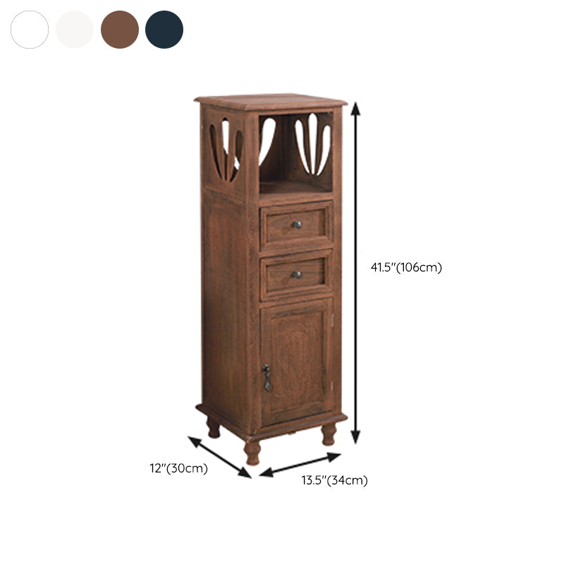 Coffre de rangement en bois pour chambre à coucher nautique Coffre vertical de 12 po de largeur avec tiroirs