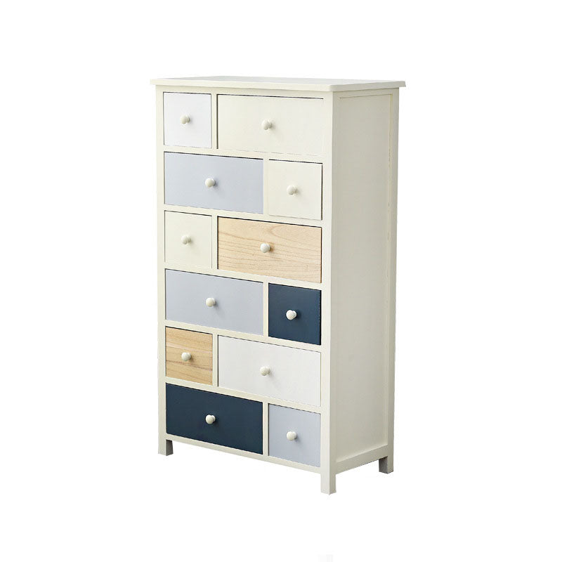 Glam Chest Bedroom Solid Wood Storage Chest in White with Drawers Black White Blue 12 Clearhalo 'Bedroom Furniture' 'Dressers & Chests' 'dressers_chests' 'furn' 'furn_dressers_chests' 'Furniture' 6261423