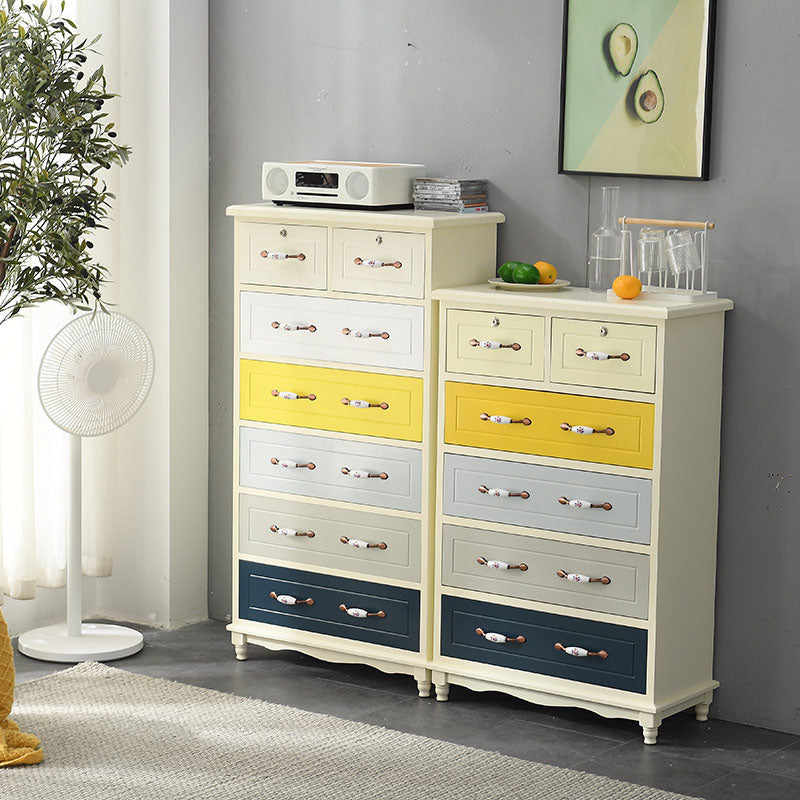 Glam Chest Bedroom Solid Wood Storage Chest in White with Drawers Clearhalo 'Bedroom Furniture' 'Dressers & Chests' 'dressers_chests' 'furn' 'furn_dressers_chests' 'Furniture' 6261425