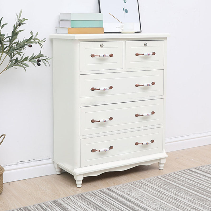 Glam Chest Bedroom Solid Wood Storage Chest in White with Drawers Beige 5 Clearhalo 'Bedroom Furniture' 'Dressers & Chests' 'dressers_chests' 'furn' 'furn_dressers_chests' 'Furniture' 6261427